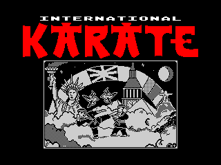 International Karate title screen for ZX Spectrum